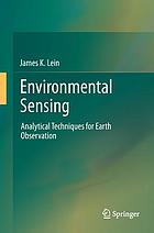 Environmental sensing : analytical techniques for Earth observation