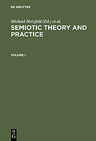 Semiotic theory and practice : proceedings of the Third International Congress of the IASS, Palermo, 1984