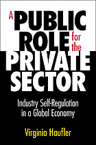 A public role for the private sector : industry self-regulation in a global economy
