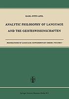 Analytic philosophy of language and the Geisteswissenschaften