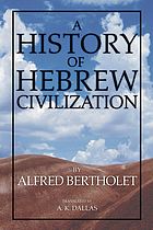 A history of Hebrew civilization