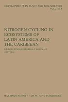 Nitrogen cycling in ecosystems of Latin America and the Caribbean
