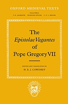 The Epistolae vagantes of Pope Gregory VII