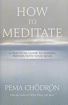 How to meditate : a practical guide to making friends with your mind