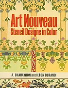 Art nouveau stencil designs in color