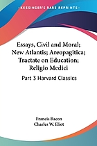 Essays, civil and moral : and the new Atlantis