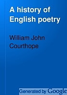 A history of English poetry