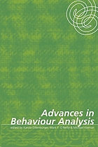 Advances in behaviour analysis