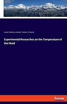 Experimental researches on the temperature of the head.