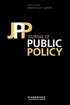 Journal of public policy.