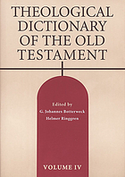 Theological dictionary of the Old Testament