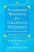 Academic writing for graduate students : essential... by John Swales