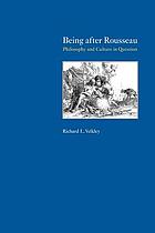Being after Rousseau : philosophy and culture in question