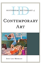 Front cover image for Historical dictionary of contemporary art