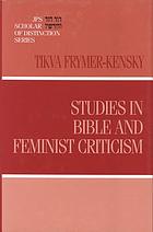 Studies in Bible and Feminist Criticism (JPS scholar of distinction series)