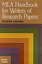 MLA Handbook for writers of research papers