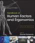 Handbook of human factors and ergonomics ผู้แต่ง: Gavriel Salvendy