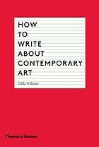 How to write about contemporary art