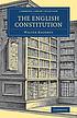 The English constitution by Walter Bagehot