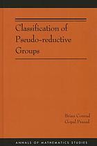 Classification of pseudo-reductive groups
