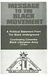Message to the Black movement : a political statement... by  Black Liberation Army. Coordinating Committee. 