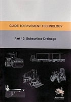 Guide to pavement technology. Part 10, Subsurface drainage