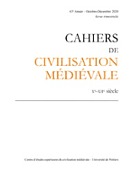 Cahiers de civilisation médiévale : Xe-XIIe siècles / publiée par le Centre d'études supérieurs de civilisation médiévale avec le concours de Centre national de la recherche scientifique. - Poitiers
