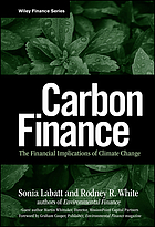 Carbon finance : the financial implications of climate change
