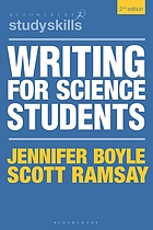 Cover image for the book Writing for science students