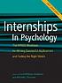 Internships in psychology : the APAGS workbook... 著者： Carol Williams-Nickelson