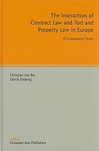 Interaction of Contract Law and Tort and Property Law in Europe: A Comparative Study