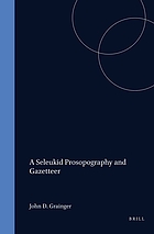A Seleukid prosopography and gazetteer