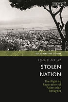 Front cover image for Stolen nation : the right to reparation of Palestinian refugees