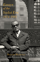 Essays of the Sadat era : (1974-1981)