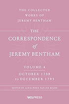 The correspondence of Jeremy Bentham. Volume 4, October 1788 to December 1793