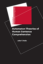 Automaton theories of human sentence comprehension