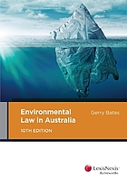 Book cover of Environmental law in Australia