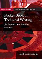 Pocket book of technical writing for engineers and scientists