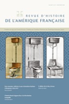 Revue d'histoire de l'Amérique française.