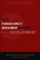 Does foreign direct investment promote development?