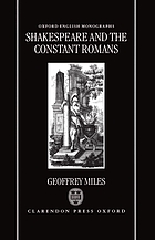 Shakespeare and the constant Romans / monograph.