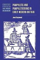 Pamphlets and pamphleteering in early modern Britain