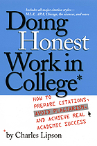 Doing Honest Work in College, by Charles Lipson