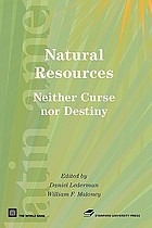 Natural Resources Neither Curse nor Destiny