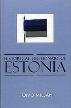 Historical dictionary of Estonia