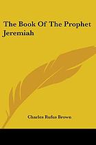 The book of the prophet Jeremiah