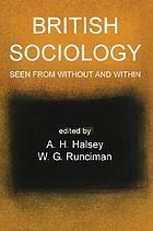 British sociology seen from without and within