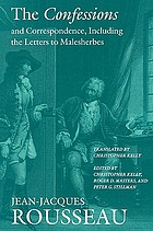 The confessions ; and, Correspondence, including the letters to Malesherbes