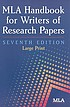 MLA handbook for writers of research papers. per Modern Language Association of America.