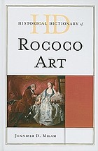 Front cover image for Historical dictionary of Rococo art